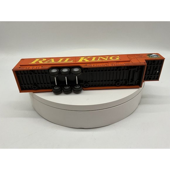 Rail King MTH 30-5004, Big Mo Trailer w/ Lighting/ Opening Side Doors, NIB - Picture 14 of 16